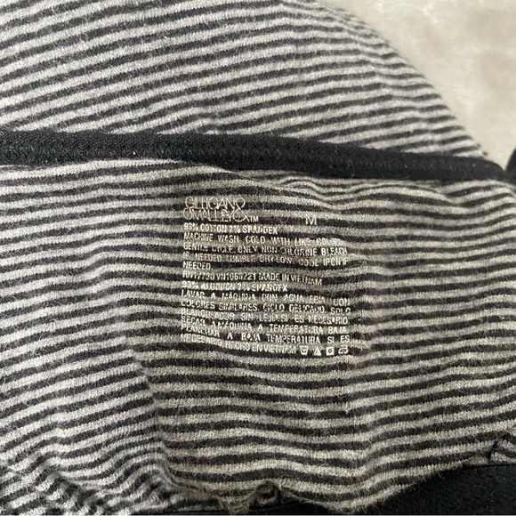 2 Nursing Camisole Tank Tops Black Motherhood & Striped Gilligan and O'malley M - Picture 2 of 12